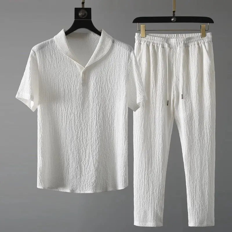 Elegance Summer Set™ – Men's Shirt + Pants