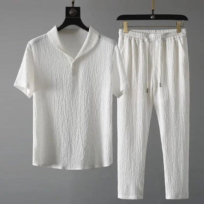 Elegance Summer Set™ – Men's Shirt + Pants
